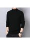 Men De Velvet Turtleneck Long Sleeve Pullover - 3