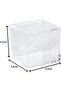 Clear Plastic Storage Box 12pack with Hinged Lid - Acrylic Boxes For Wedding, Party Favor, Treats, Candy Mini Gifts, Sewing Set, Cosmetic Organizer 4.5x4.5cm - 2