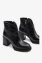 Radosiva Women's Heeled Boots - Black Crocodile Print - 3