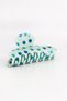 Thick, Curved Blueberry-Patterned Buckled Hair Clip - 2