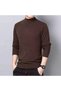 Men De Velvet Turtleneck Long Sleeve Pullover