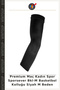 Premium Match Women's Sports Fan BKL-M Basketball Arm Sleeves, Black, Size M