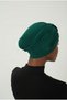 Emerald Green Ready-to-Wear Hijab with Crystal Butterfly Embellishments, Beading, and Lined Edge - 8