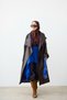Women's Lined, Collared, Button-Up, Double-Pocketed, Tie-Detail Leather Trench Coat, Brown - 2