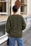 Women's Soft-Textured Jacquard Sweater with Dalmatian Print - 3