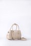 Oval Baguette Clutch Bag and Shoulder Bag, taupe color - 2