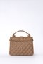 Quilted Hand and Shoulder Bag, Orange - 3
