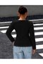 Cotton Blouse with Lace Details, Asymmetrical Cut, and Long Sleeves 0260 - 4