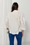 Women's Ecru Guipure Lace Blouse QS6080 - 8