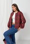 Women's Mercan Ethnic Patterned Bomber Jacket QS4062 - 4