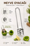 Stainless Steel Vegetable and Fruit Corer 15 cm – Pepper, Stuffed Vegetable and Fruit Core Removal Tool