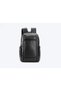 Black Leather 2-Compartment Laptop School, Daily, and Work Bag - 3