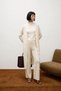MY FASHION 3-Piece High-Waist Wide-Leg Knit Set