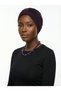 Purple Ready-to-Wear Hijab with Crystal Butterfly Embellishments, Beaded Edging, and Lined Lace for Modest Formal Occasions - 7