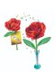 Creative rose creation kit, Clementoni, 2 pcs. - 4