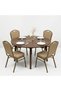 Modern Dining Chair 92 × 44 × 50 cm – Metal Frame Upholstered Chair with Cushioned Seat, Comfortable Dining Seating for Kitchen, Cafe & Dining Room - 2