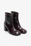 Matilda Brown Shiny Leather Heeled Boots - 3