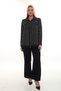 Plus Size (50-56) Women's Shirt with Pearl-Patterned Print, Shirt Collar, Long-Sleeved, Casual-Chic Women's Shirt - 3