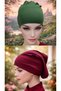 2 Pieces of Pipe-Shaped Snap-On Caps for Hijab