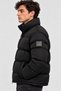 Men's Stand Collar Winter Puffer Jacket, Lined Zipper Pocket Coat - 2