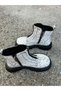 Children's Genuine Leather Orthopedic Boots WHITE - 2