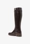 Snow Brown Leather Women's Boots - 2