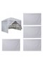Pereți laterali pentru copertină, Dimensiuni produs: 3000 x 2000 mm, Material: Oxford 210D cu acoperire argintie, Culoare: alb, Număr model: KDPJ-002, Număr de panouri: 4 - 2