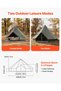 Cort tip clopot, Capacitate: 2-3 persoane, Culoare: verde închis, Număr de model: ZJXYMGB-3M-2, Materiale principale: poli-bumbac + folie de sol din PVC + plasă B3 + tuburi din fier zincat, Greutatea produsului: 20,28 kg - 3