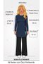 40016 Printed Detailed Knit Tunic, Black - 4