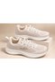 32751 Women's Beige Memory Foam Orthopedic Sole Lace-Up Casual Walking, Sports, and Running Shoes