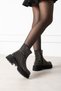 HALLEY WOMEN'S STONE-DETAILED THICK SOLE ZIP-UP BOOTS