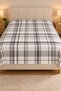Double-Size Plaid Soft Bedspread and Piqué Blanket Set – Nice Gray - 3