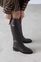 Wiwi Women's Removable Accessory Genuine Leather Boots, Brown - 4