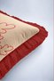 Cream-Colored Deer New Year's Decoration Tasseled Cushion Cover - New Year's Gift Fringed Pillowcase - 6