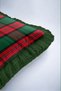 Red Plaid New Year's-Themed Tasseled Cushion Cover - New Year's Decoration: Green-Fringed Pillowcase - 6