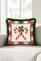 Red Sugar New Year's Decoration Tasseled Cushion Cover - Plaid New Year's Fringed Pillowcase - 8