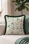 Shepherd's Purse White New Year's Patterned Tasseled Cushion Cover - New Year's Fringed Pillowcase - 8