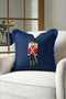 Tin Soldier New Year's Tasseled Cushion Cover - McKenzie New Year's Decor Fringed Pillowcase - 7