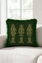 Khaki Lead Soldier McKenzie New Year's Tasseled Cushion Cover - New Year's Green Fringed Cushion Cover - 3