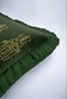 Khaki Lead Soldier McKenzie New Year's Tasseled Cushion Cover - New Year's Green Fringed Cushion Cover - 5