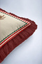 Cream-Colored Deer New Year's Patterned Tasseled Cushion Cover—Classic New Year's Decoration Fringed Pillowcase - 4