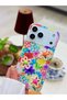 iPhone 17 Pro Max / 18 Pro Max Compatible 3D Beaded Flower Toy-Design Silicone Case - 3