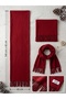 Solid Color, Tasseled, One-Piece Shawl, 140x45 cm - 2