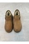 Women's Taba Suede Thick Sole Buckled Fur-Trimmed Short Boots by Guyn - 4