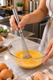 Stainless Steel Ball-Tip Kitchen Whisk – Egg, Sauce, and Dough Mixer with Ergonomic Steel Strappy Handle - 2
