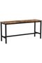 Set de 2 bănci de interior, pentru masă de bucătărie, stil industrial, 108x33x50cm, maro rustic - 4
