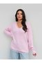 Lace Detailed V-Neck Knitwear Sweater
