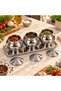3-Piece Stainless Steel Spice Jar and Sugar Bowl Set with Lids – Includes Tray, 400 ml, 7 Pieces - 3