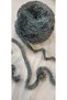 Fuzzy, soft yarn—hand-knit yarn, 200 g, color: ash gray
