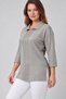 Women's Shirt Collar Blouse with Stone Embellishments and Glittery Details - 4